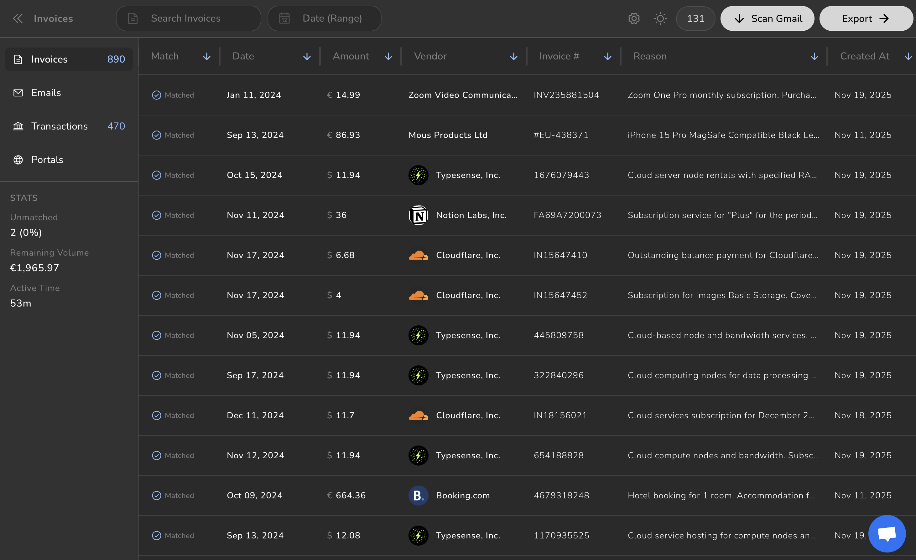 Taxing.app Screenshot
