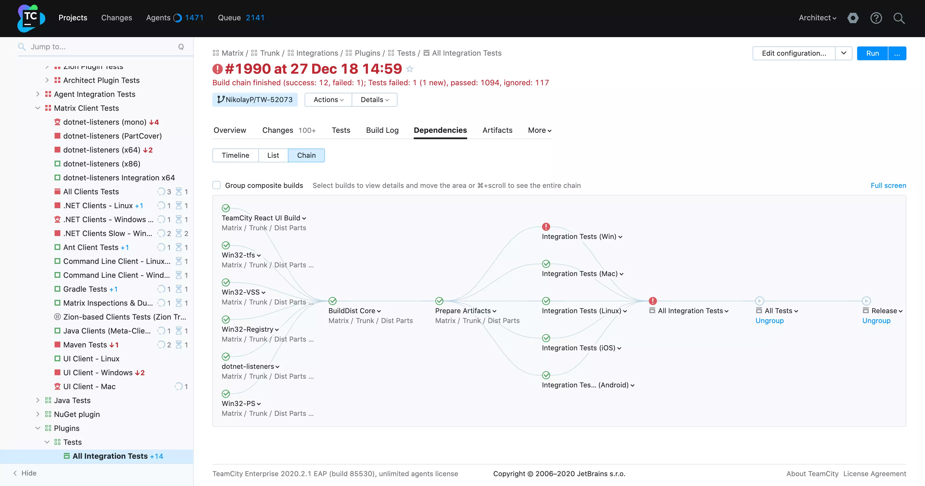 TeamCity Screenshot