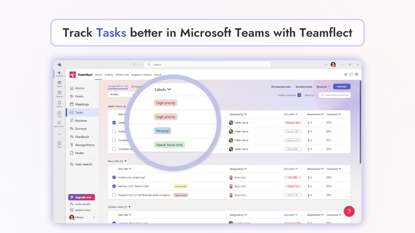 Teamflect screenshot & Video