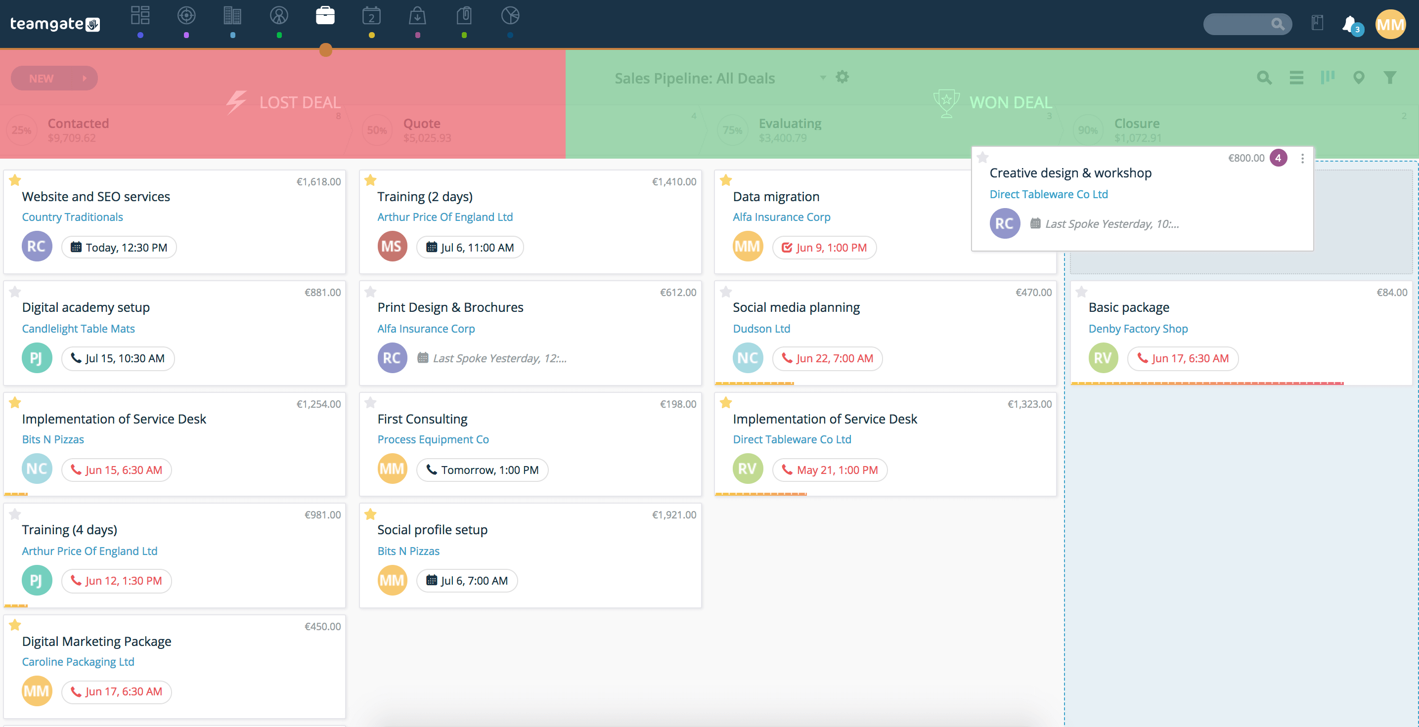 Teamgate screenshot & Video