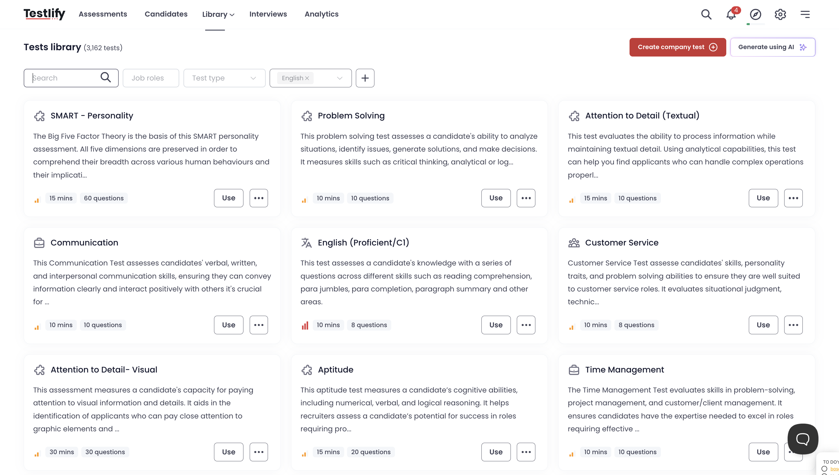 Testlify Screenshot
