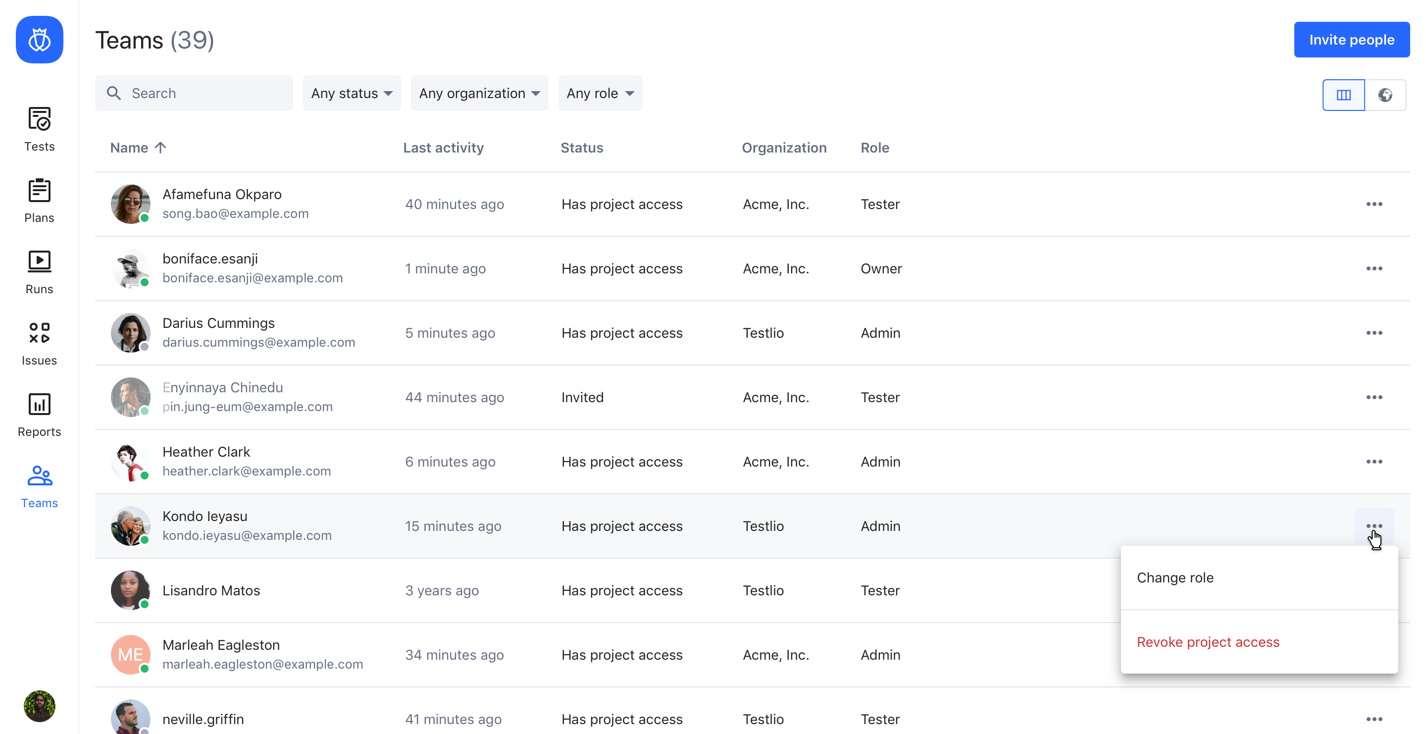 Testlio Screenshot
