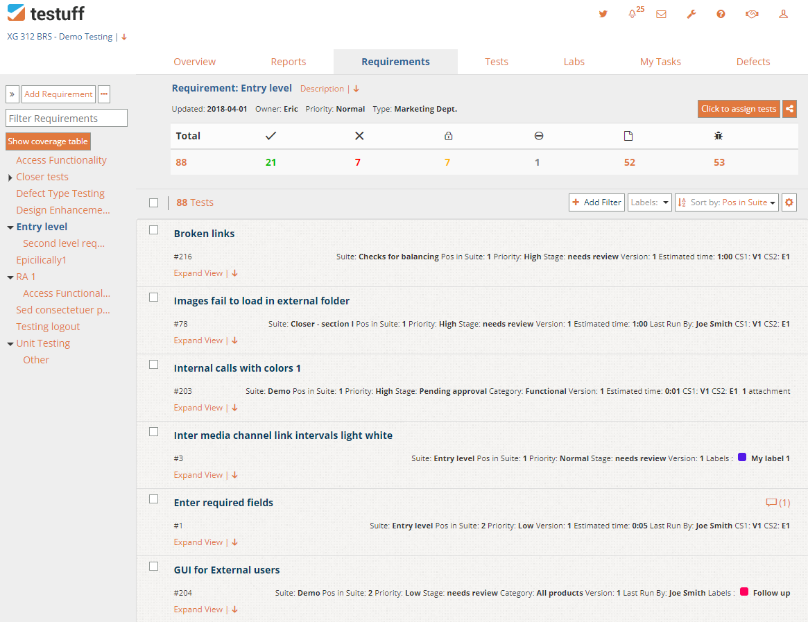 Testuff Screenshot
