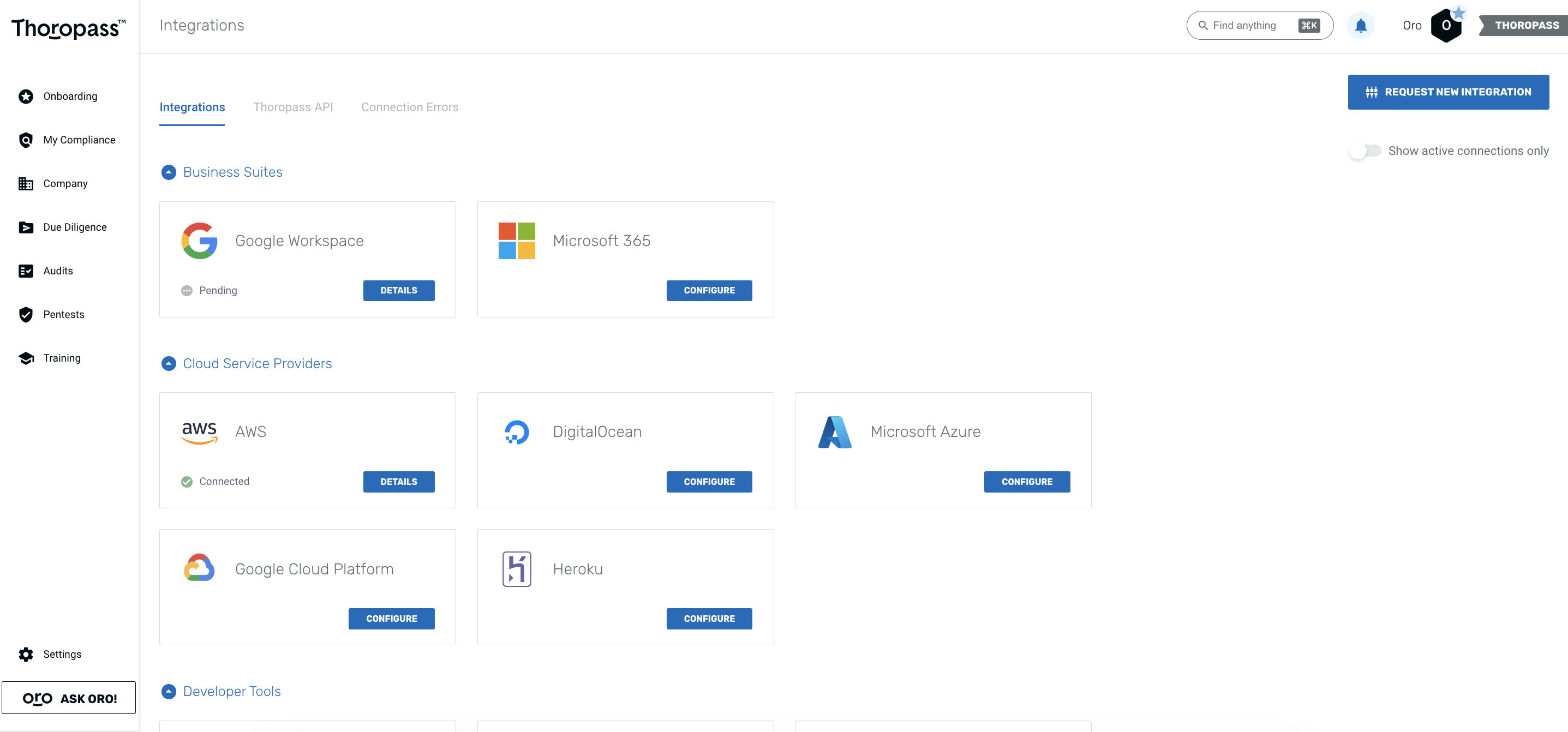 Thoropass Screenshot