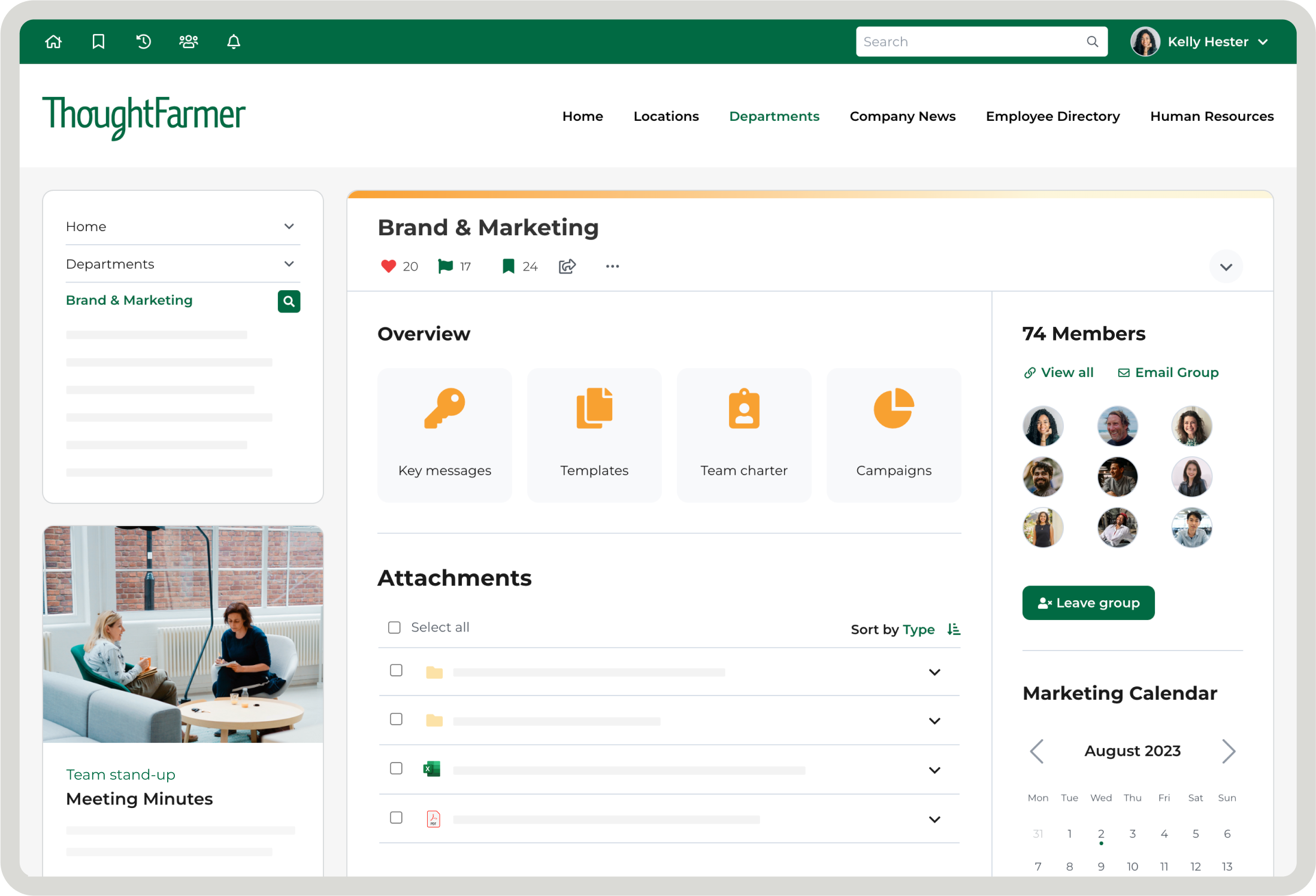 ThoughtFarmer Screenshot