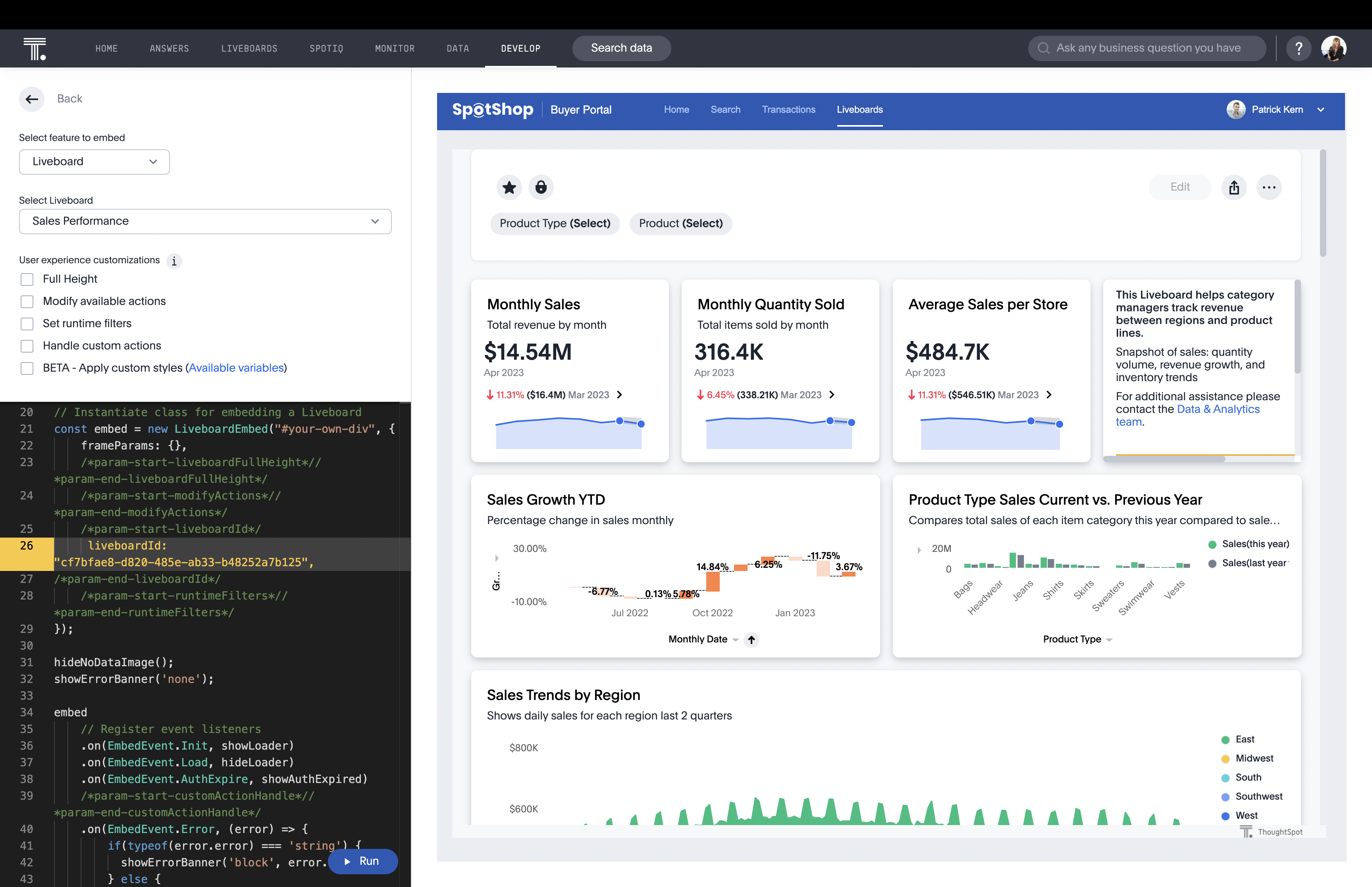 ThoughtSpot Screenshot