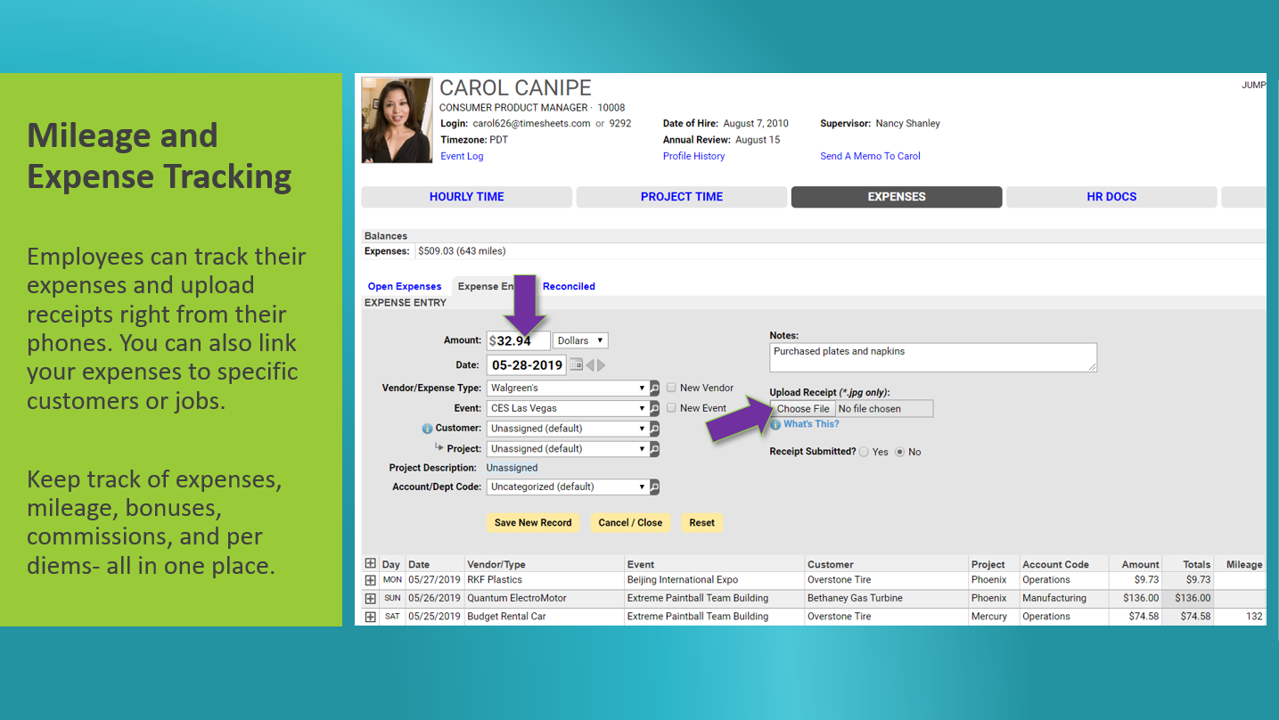 Timesheets.com screenshot & Video