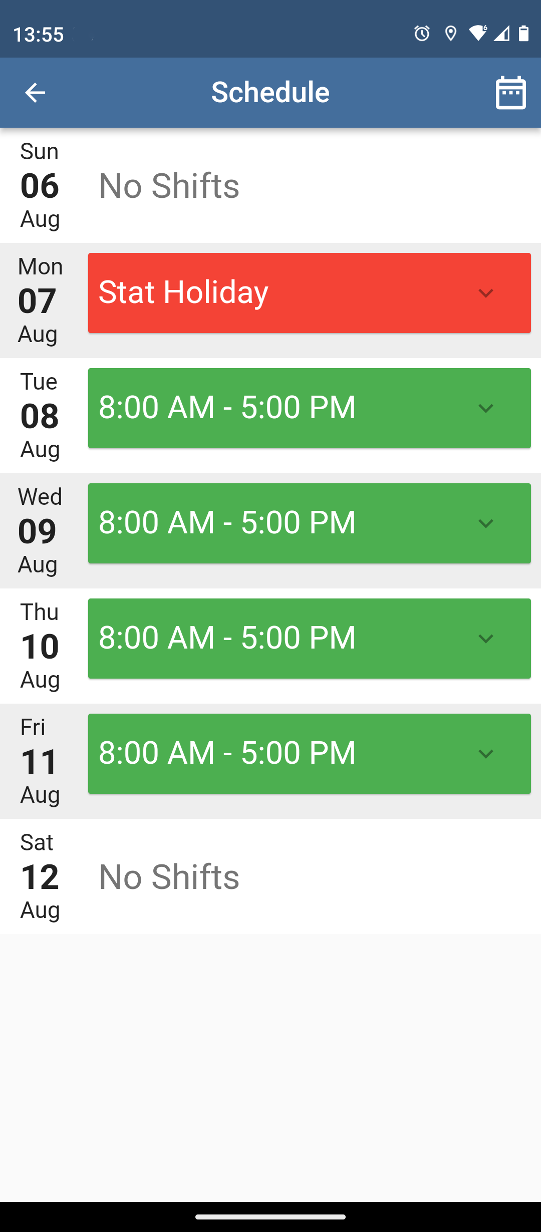 TimeTrex Time & Attendance Screenshot