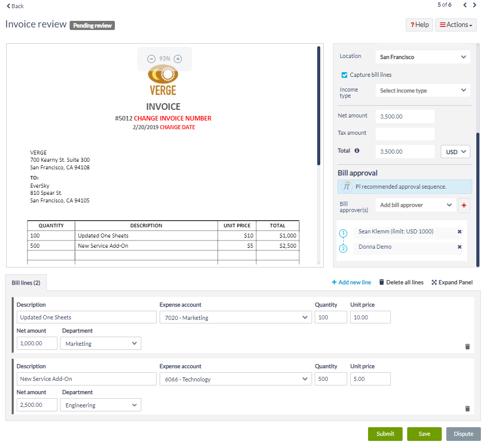 Tipalti Screenshot