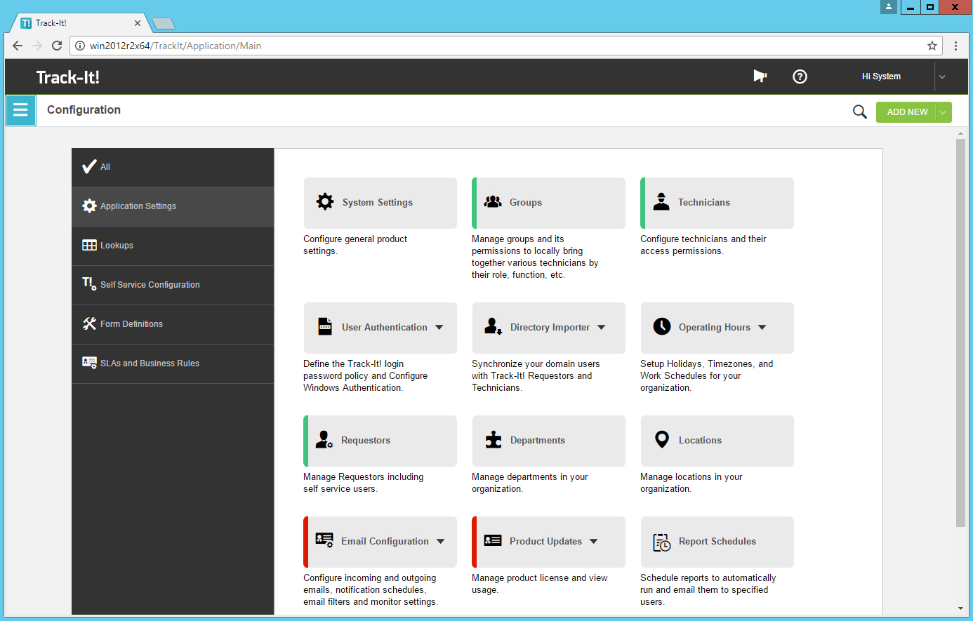 Track-It! Screenshot