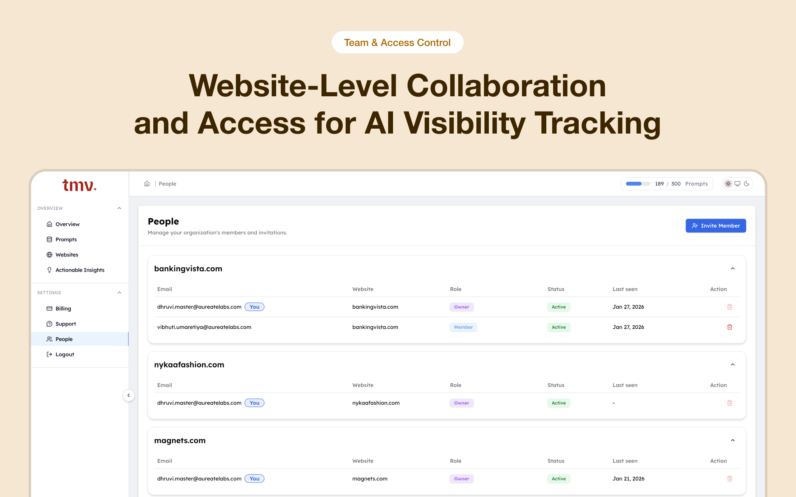 Track My Visibility Screenshot
