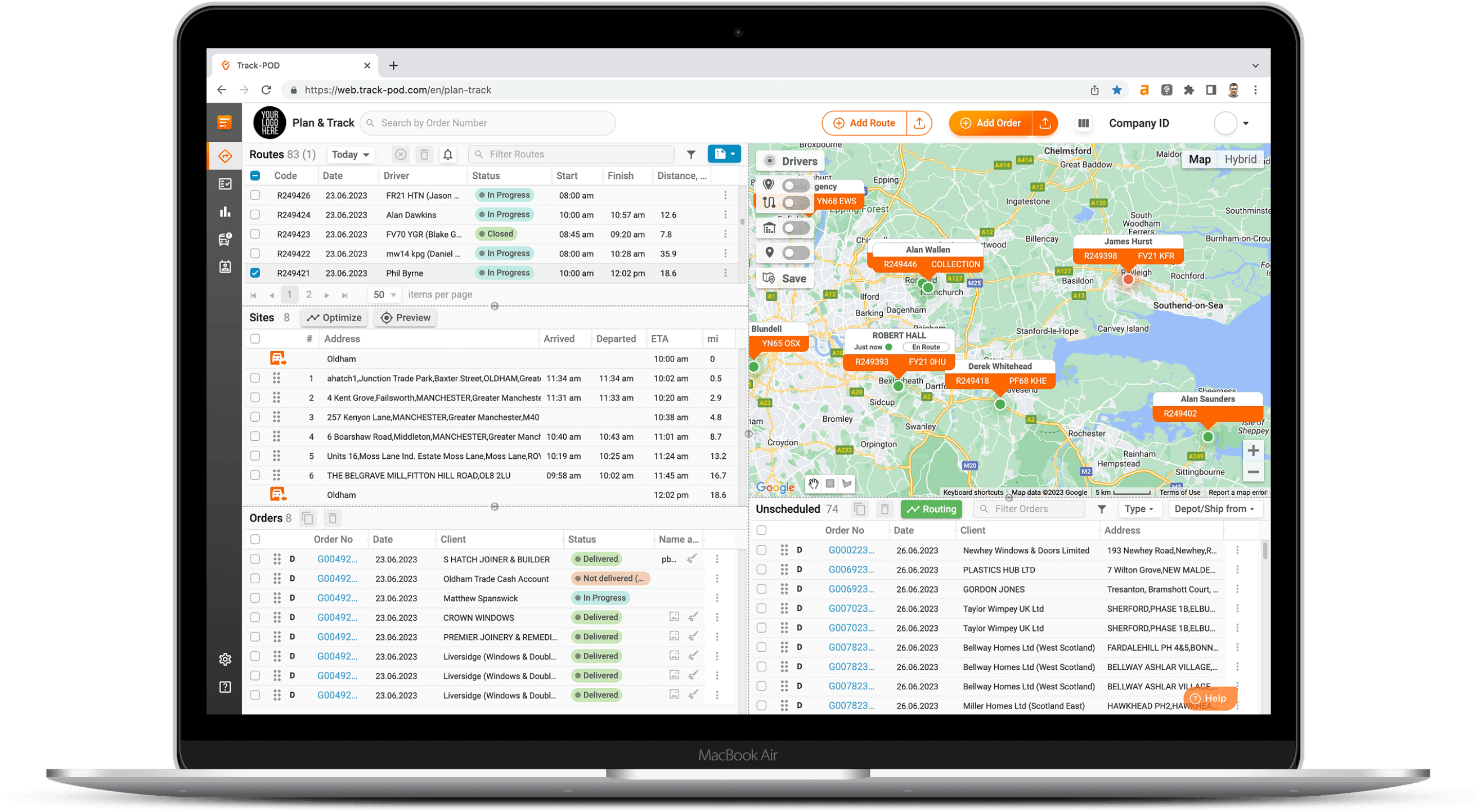 Track-POD Screenshot