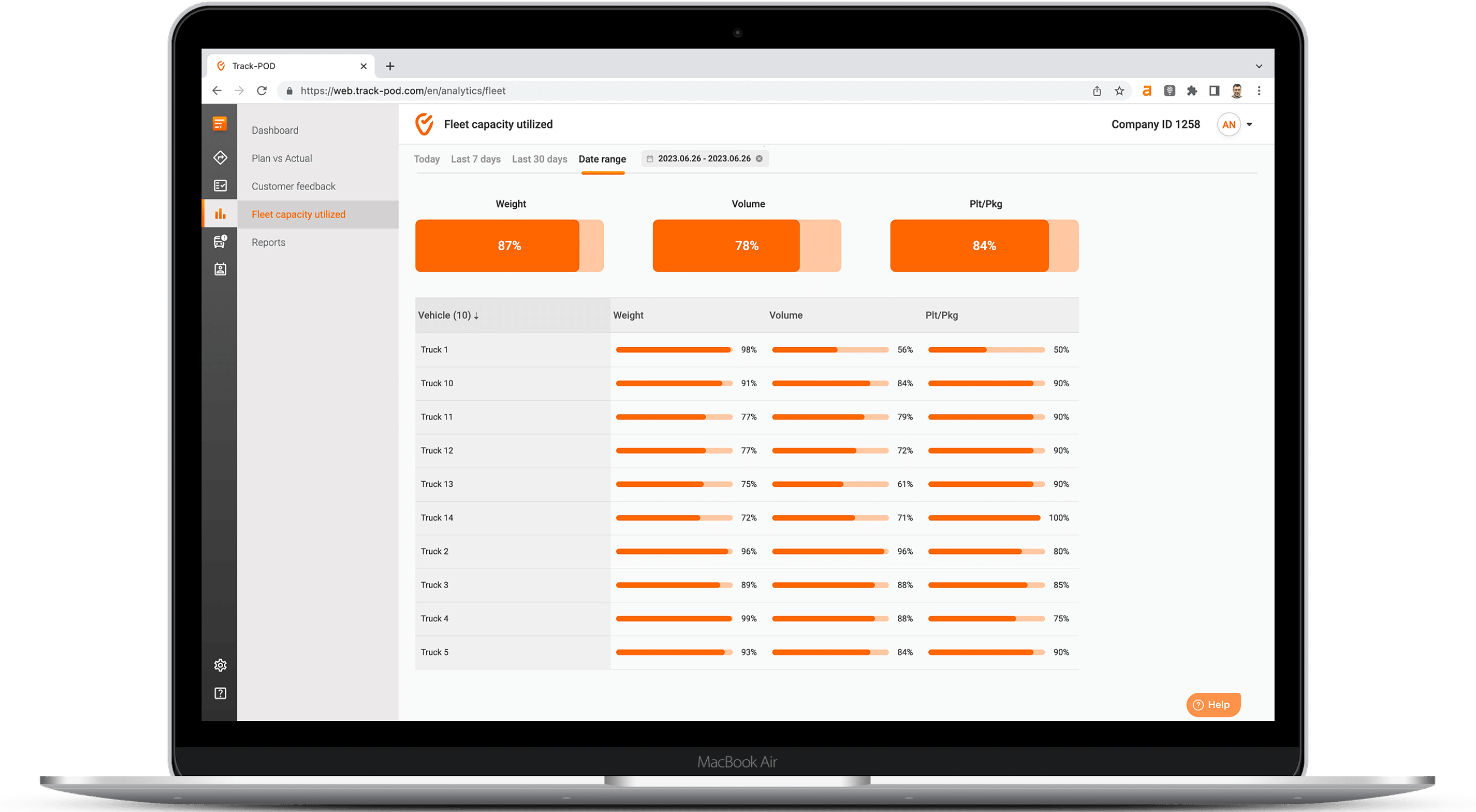 Track-POD Screenshot