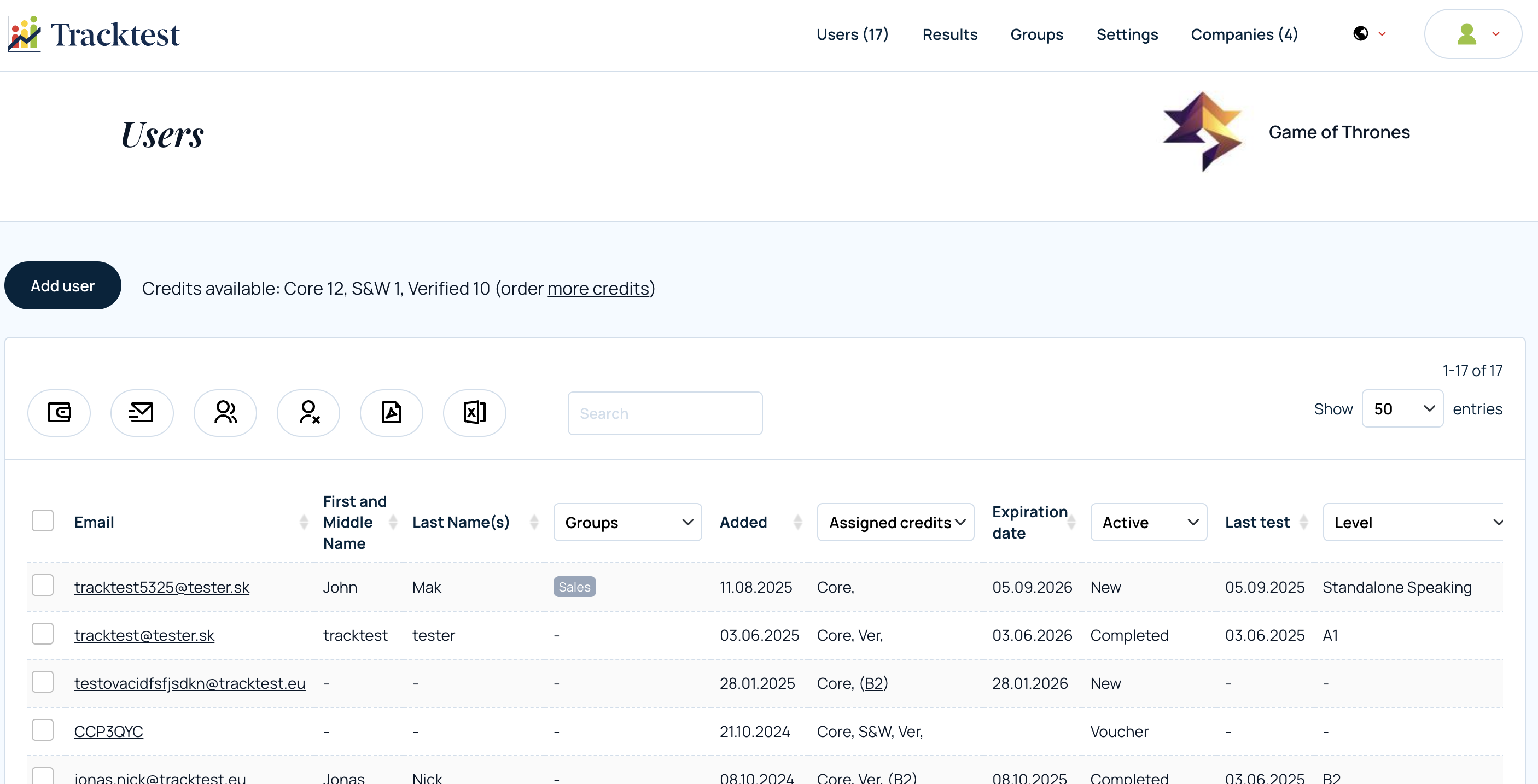 Tracktest English Assessment screenshot & Video