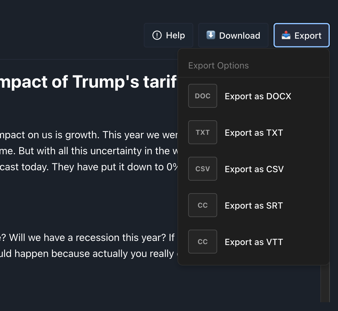 Transpocket Screenshot