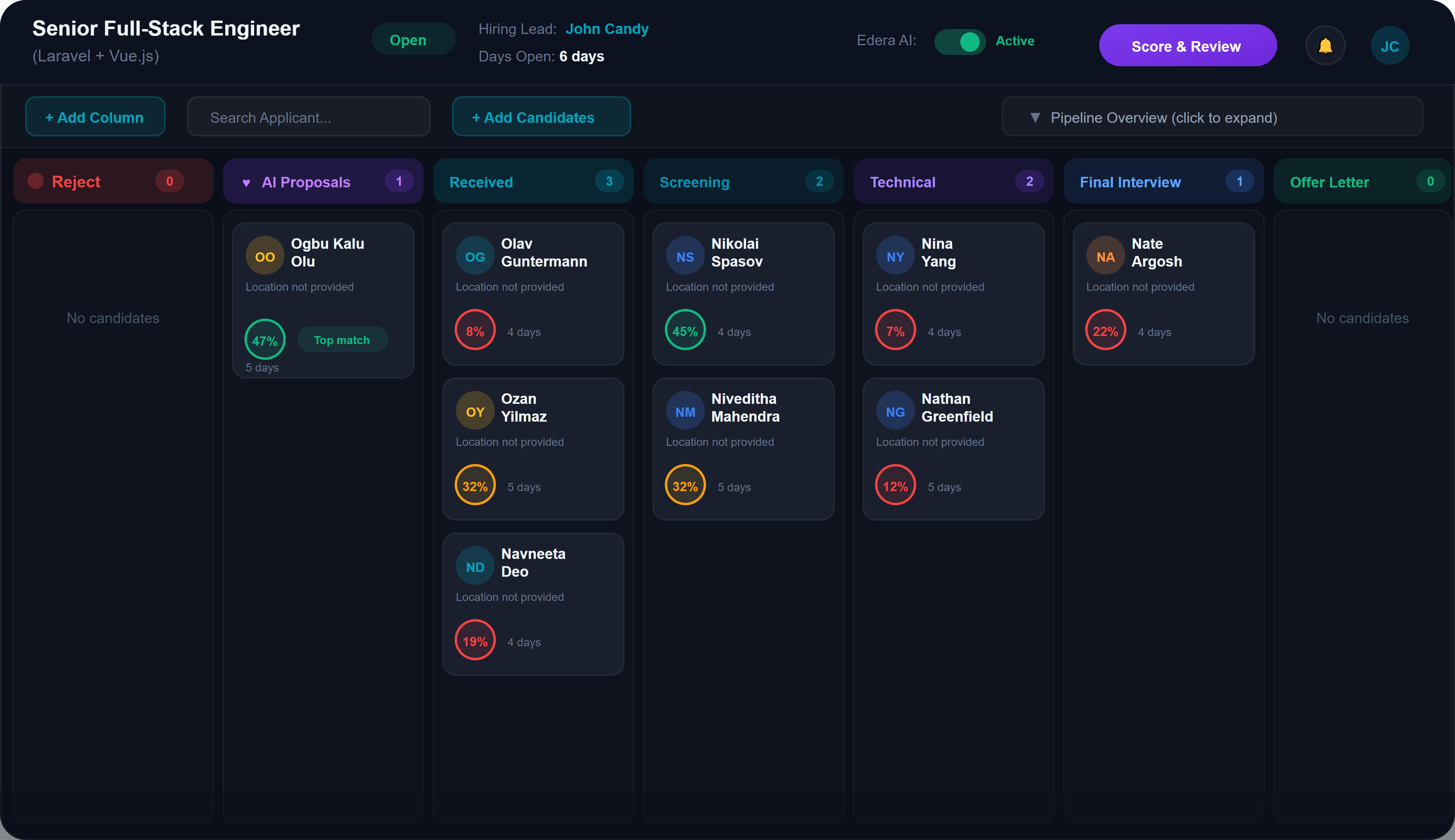 Treegarden ATS Screenshot