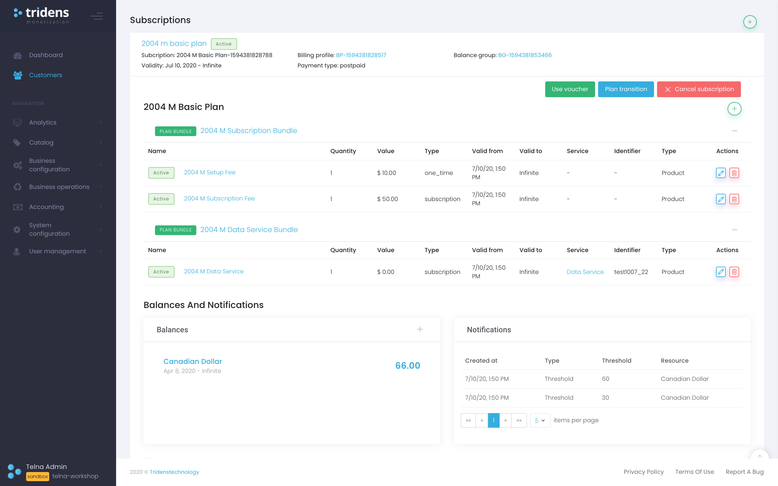 Tridens Monetization Screenshot