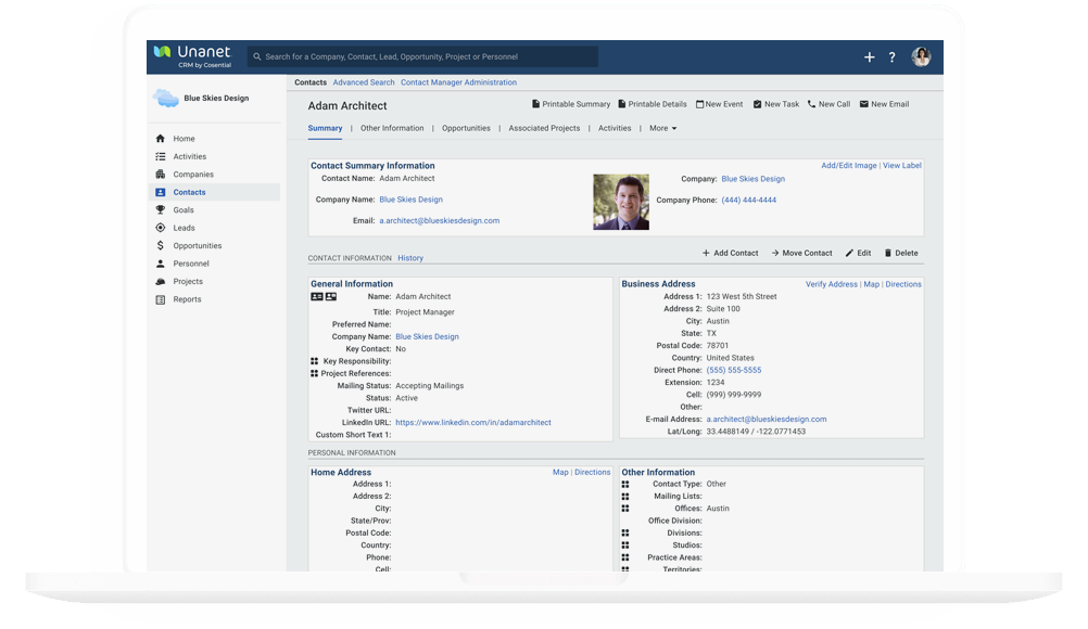 Unanet CRM by Cosential screenshot & Video