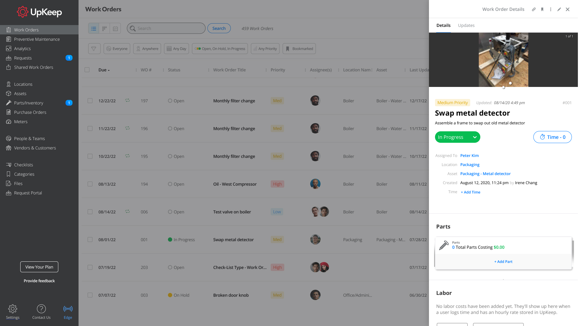 UpKeep screenshot & Video
