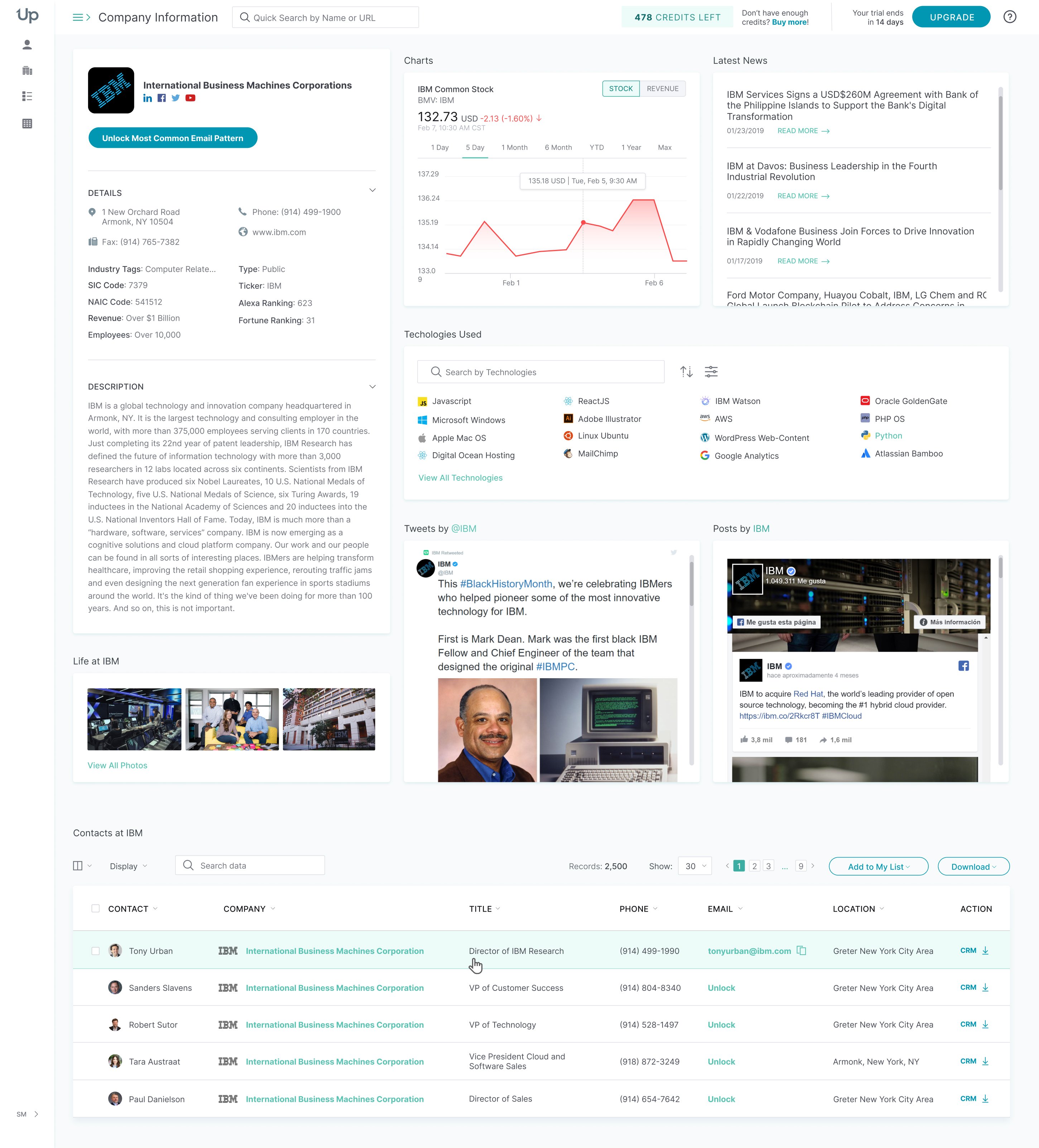 UpLead screenshot & Video