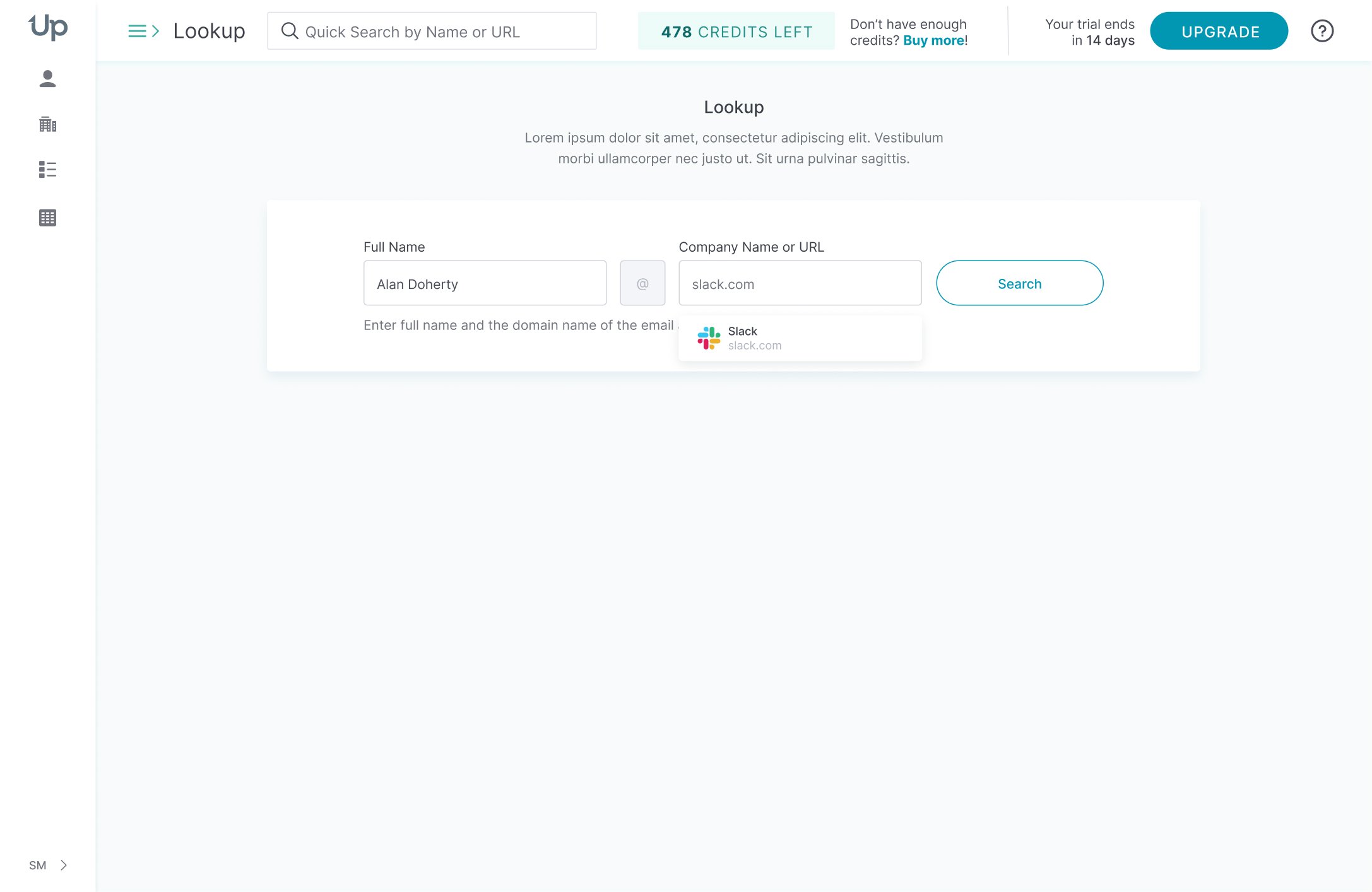 UpLead screenshot & Video