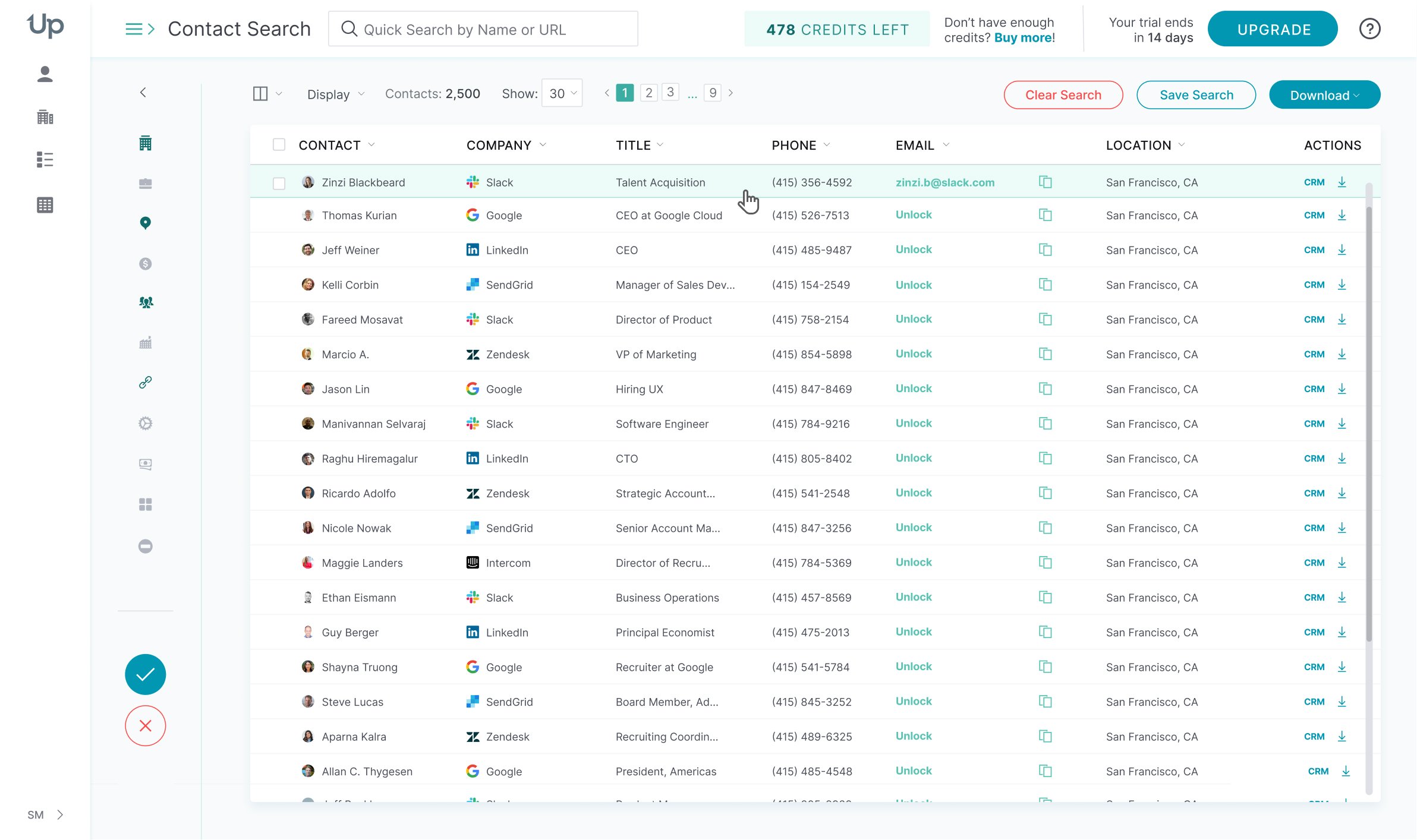 UpLead screenshot & Video