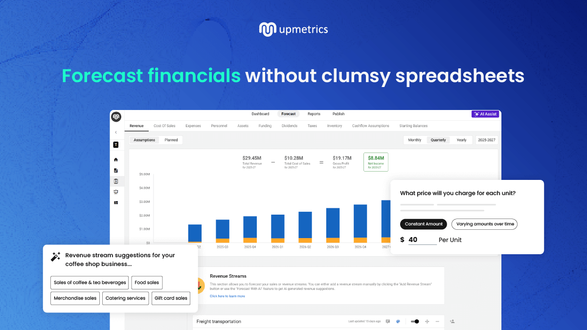 Upmetrics Screenshot