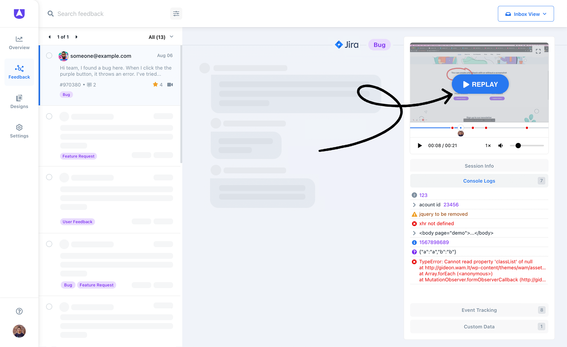 Userback Screenshot