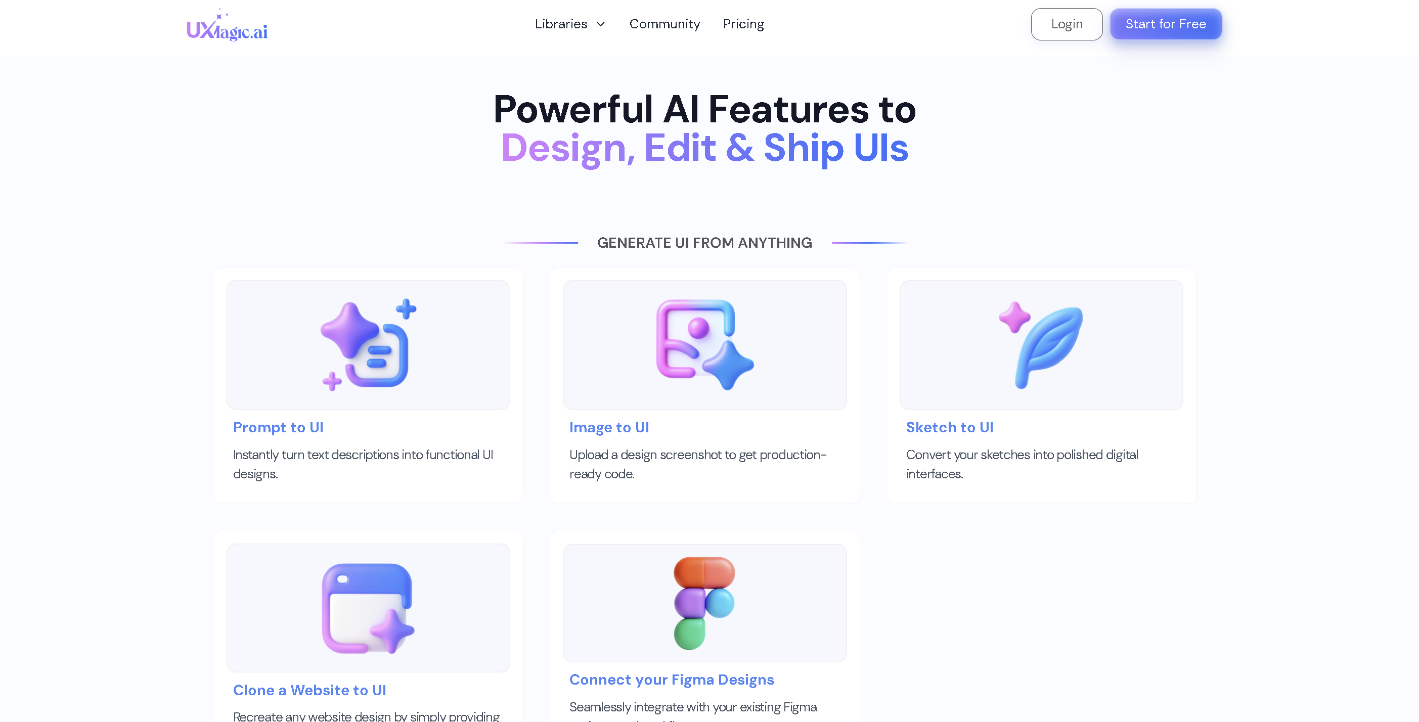 UX Magic AI Screenshot