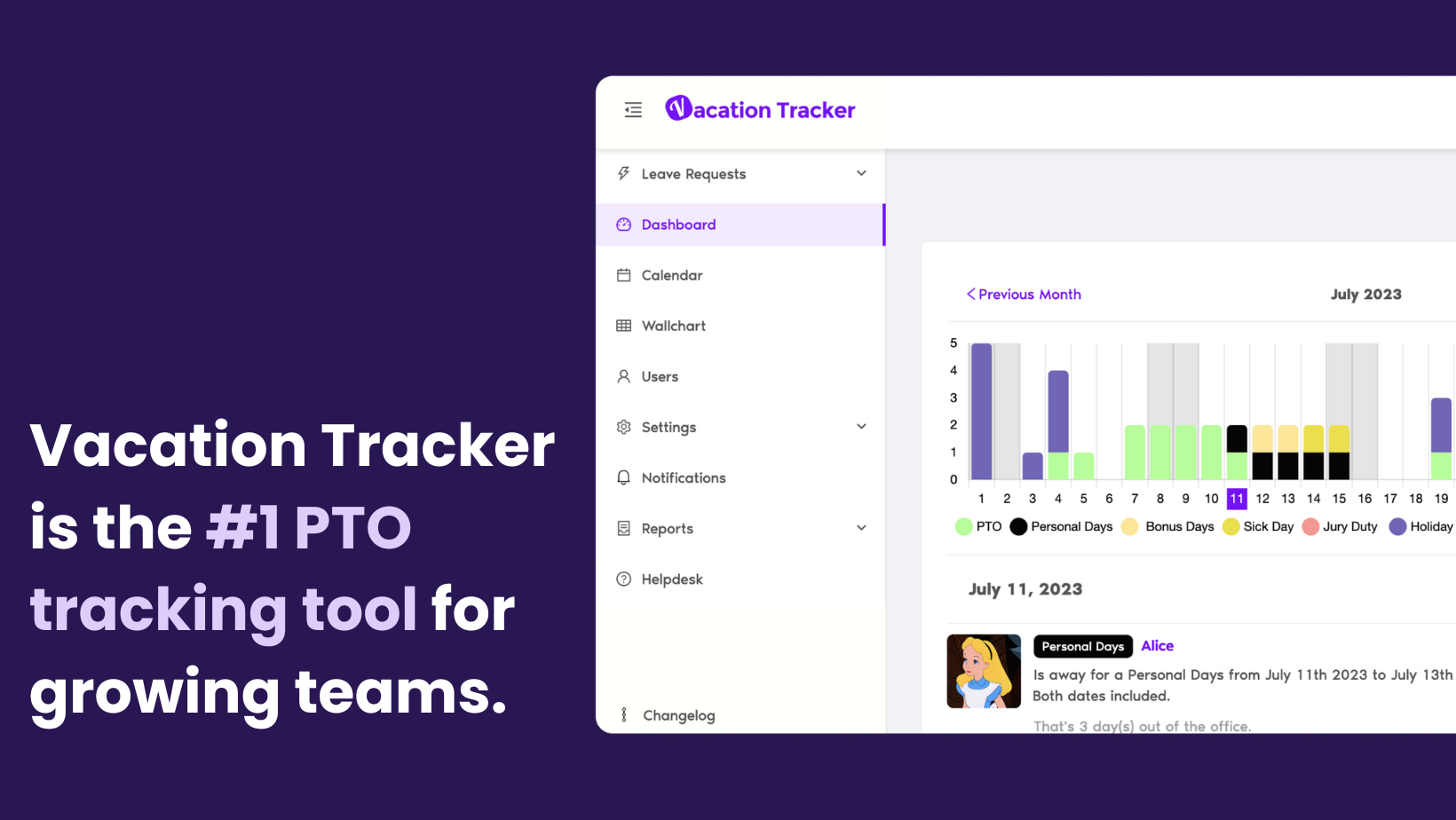 Vacation Tracker screenshot & Video