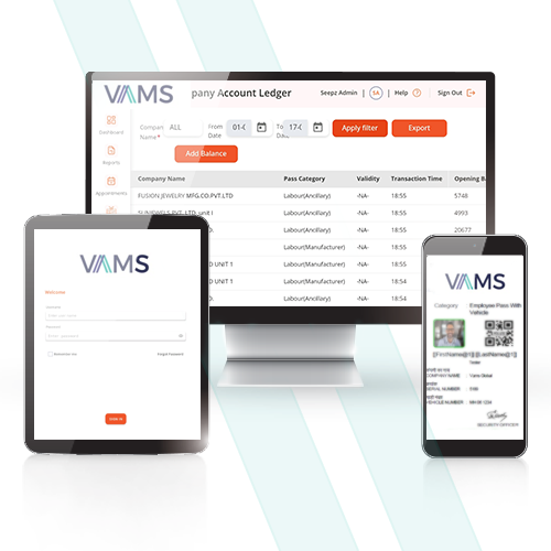 VAMS Screenshot