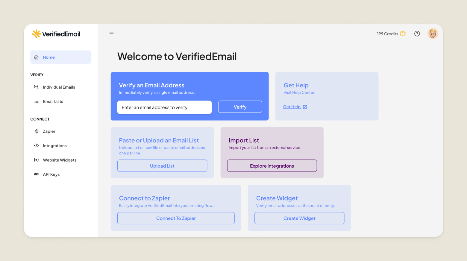 VerifiedEmail Screenshot
