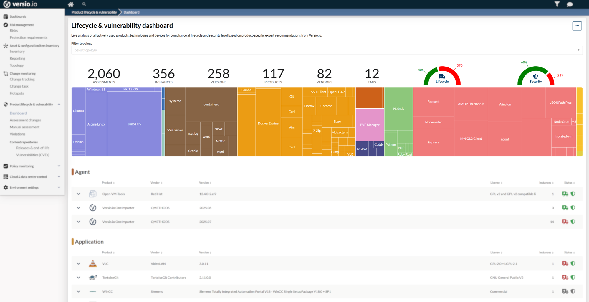 Versio.io Screenshot
