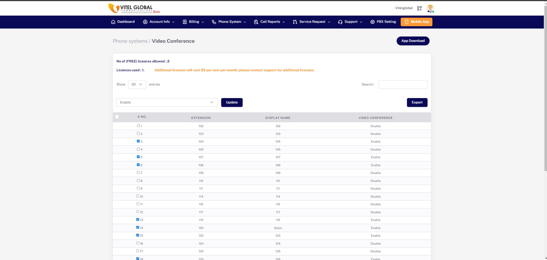 Vitel Global Video Conferencing screenshot & Video