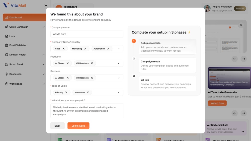 VitaMail Screenshot