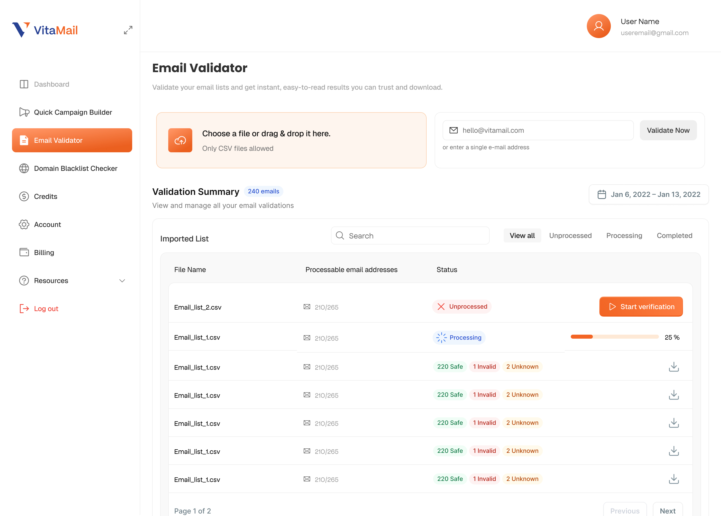 VitaMail screenshot & Video