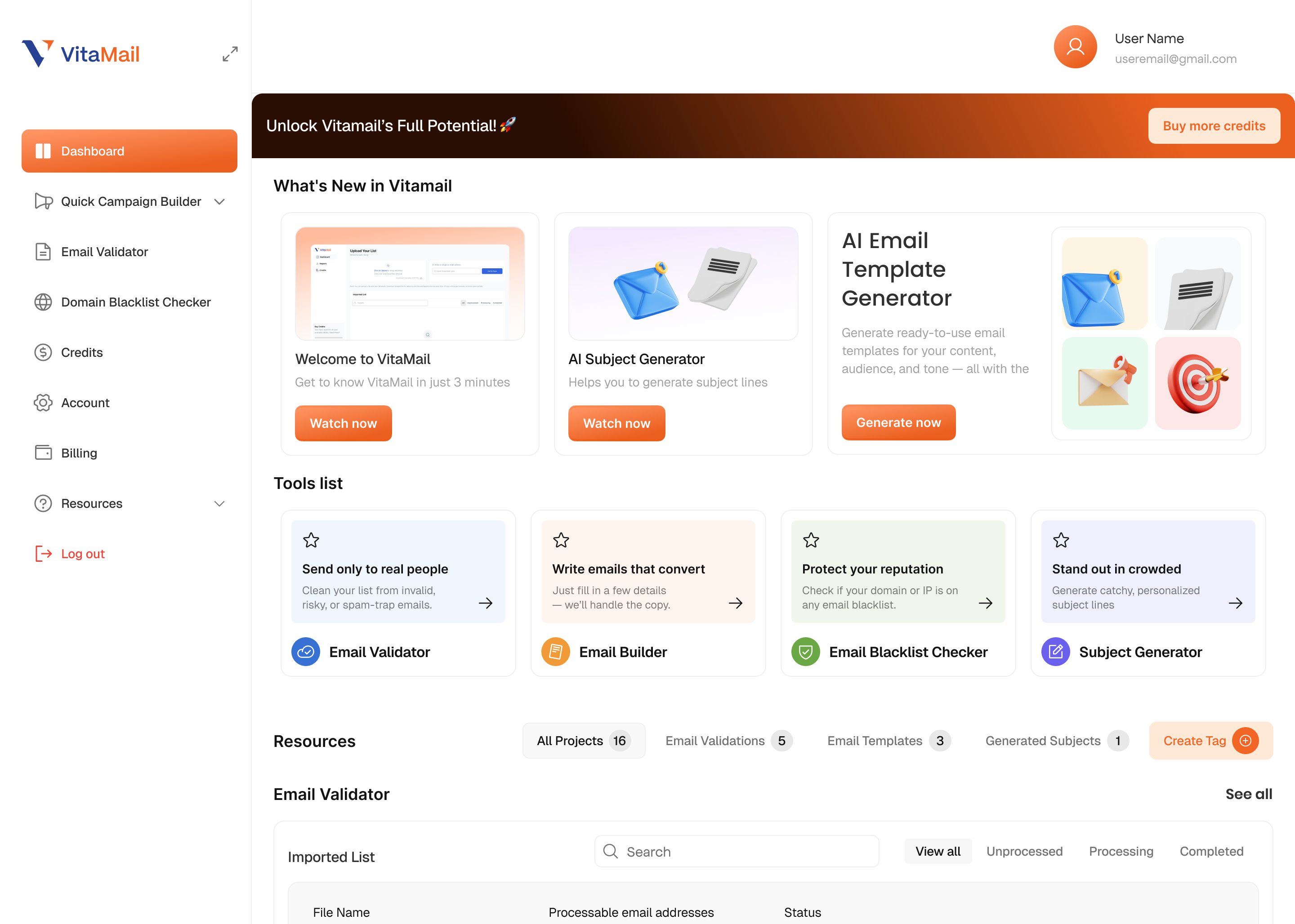 VitaMail screenshot & Video