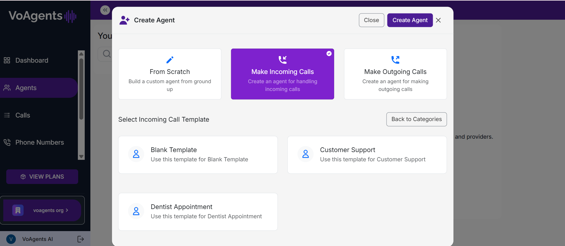 VoAgents Screenshot