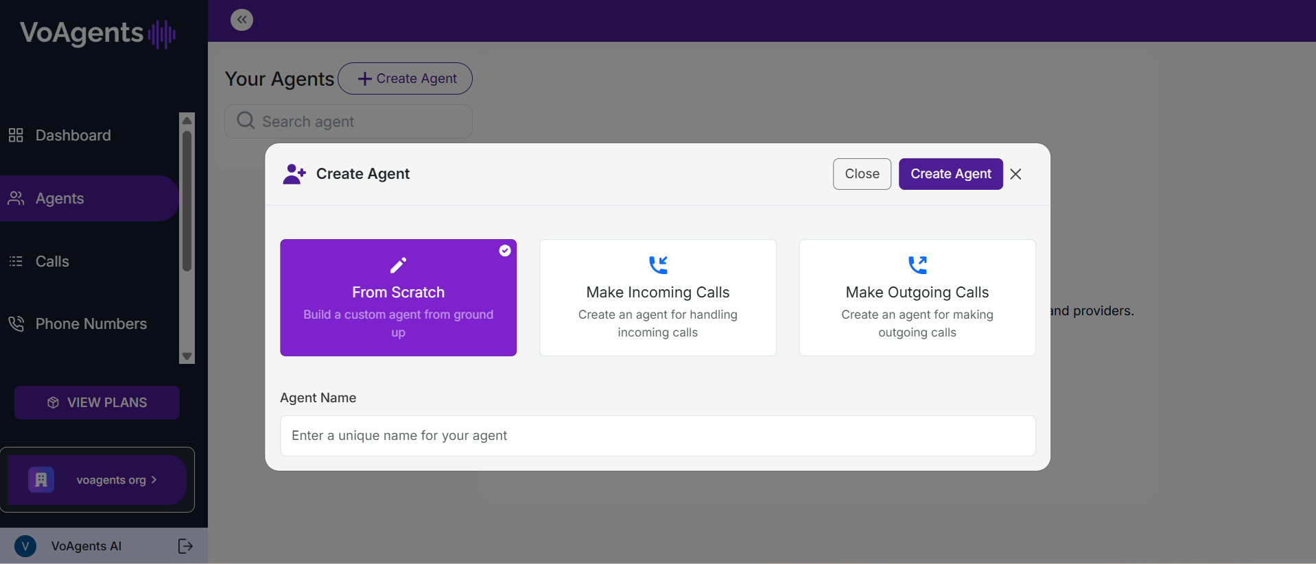 VoAgents Screenshot