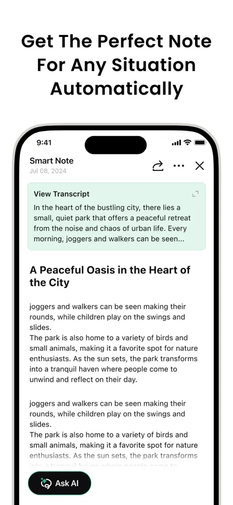 VOMO AI Screenshot