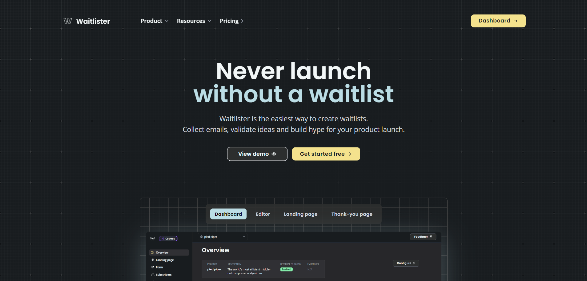 Waitlister screenshot & Video