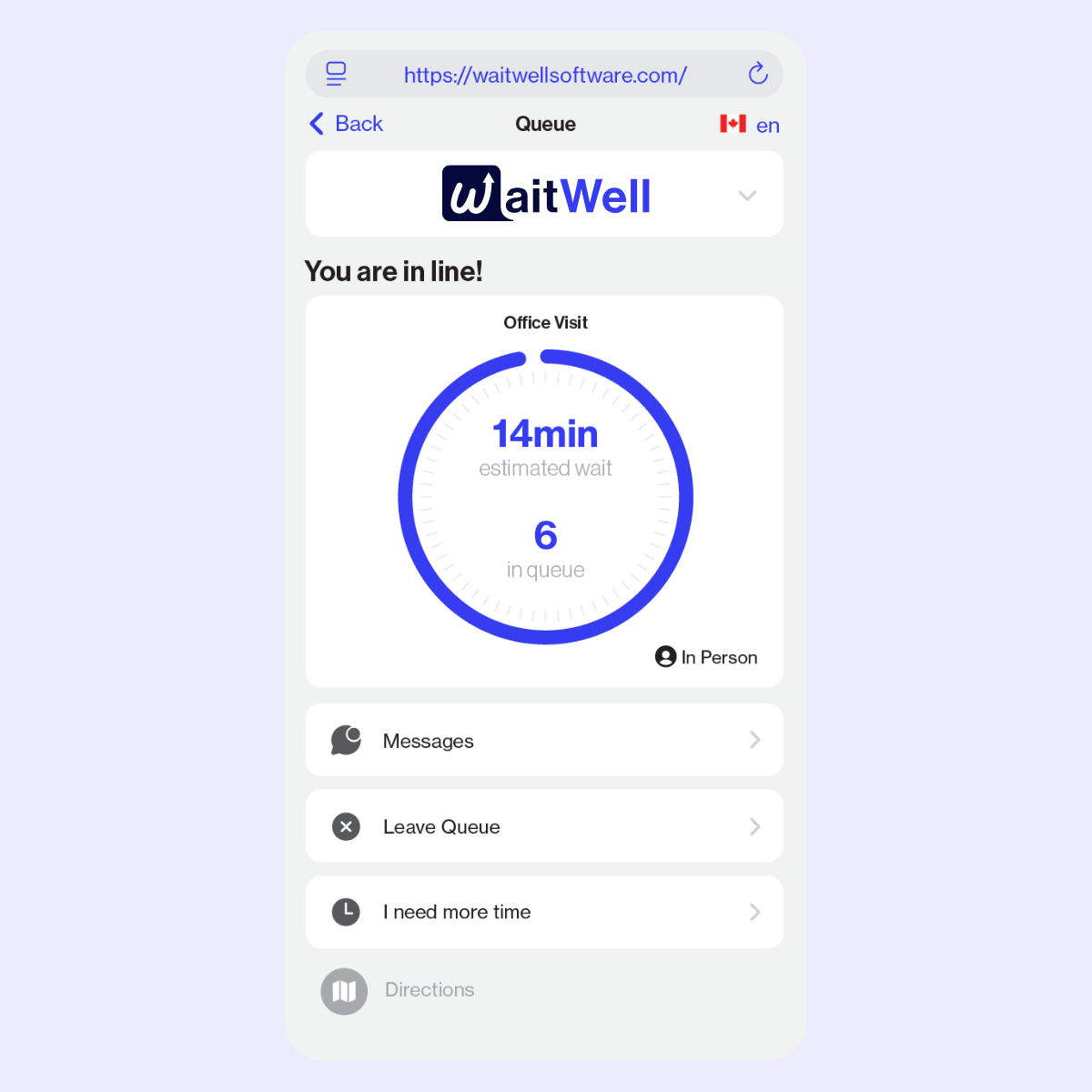 WaitWell Screenshot