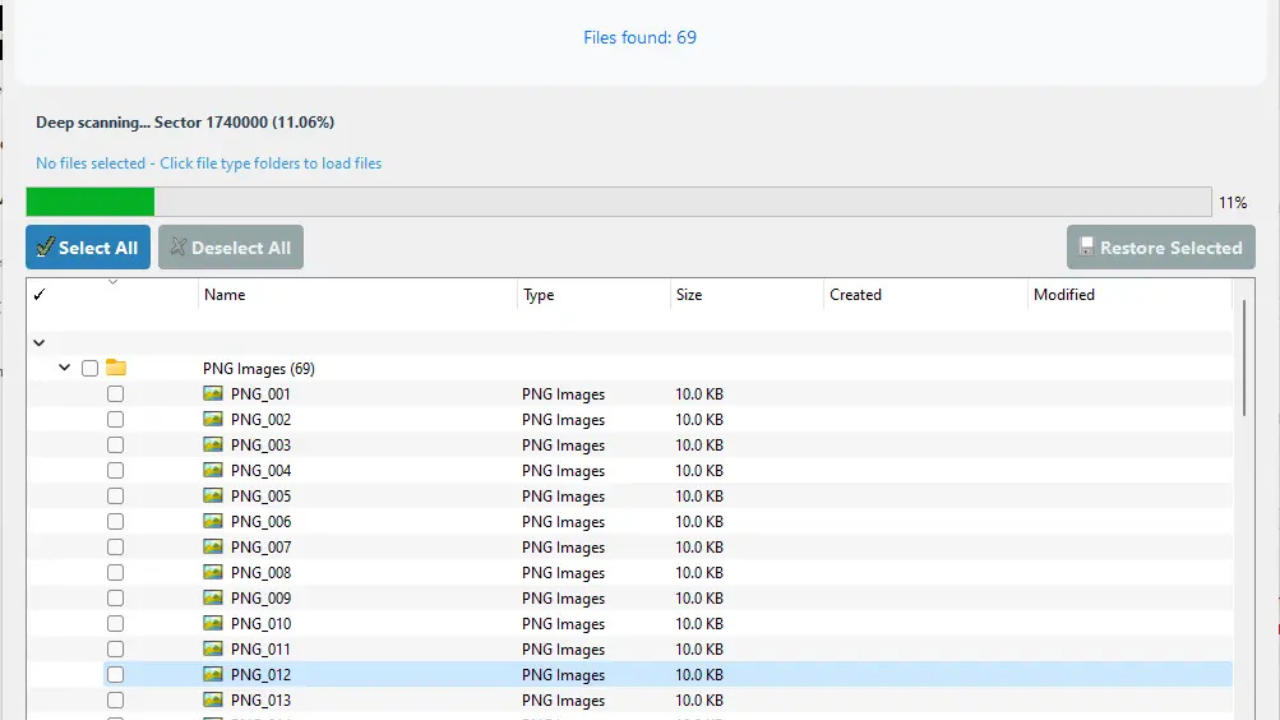WebbyAcad Data Recovery Software Screenshot