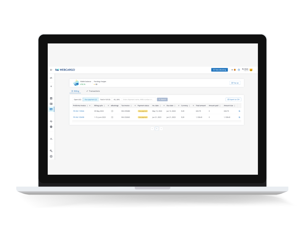 WebCargo screenshot & Video