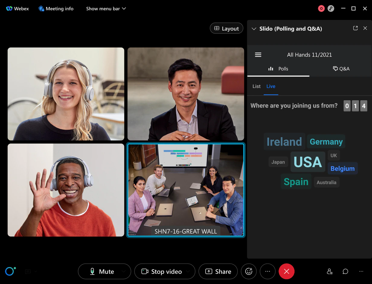 Webex Screenshot