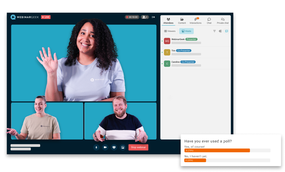 WebinarGeek screenshot & Video