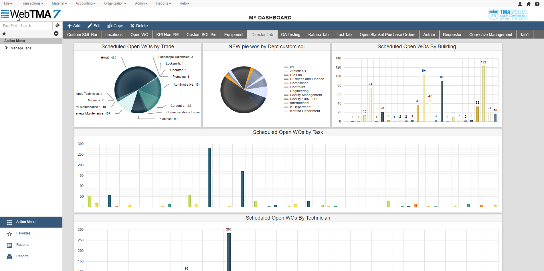 WebTMA Screenshot
