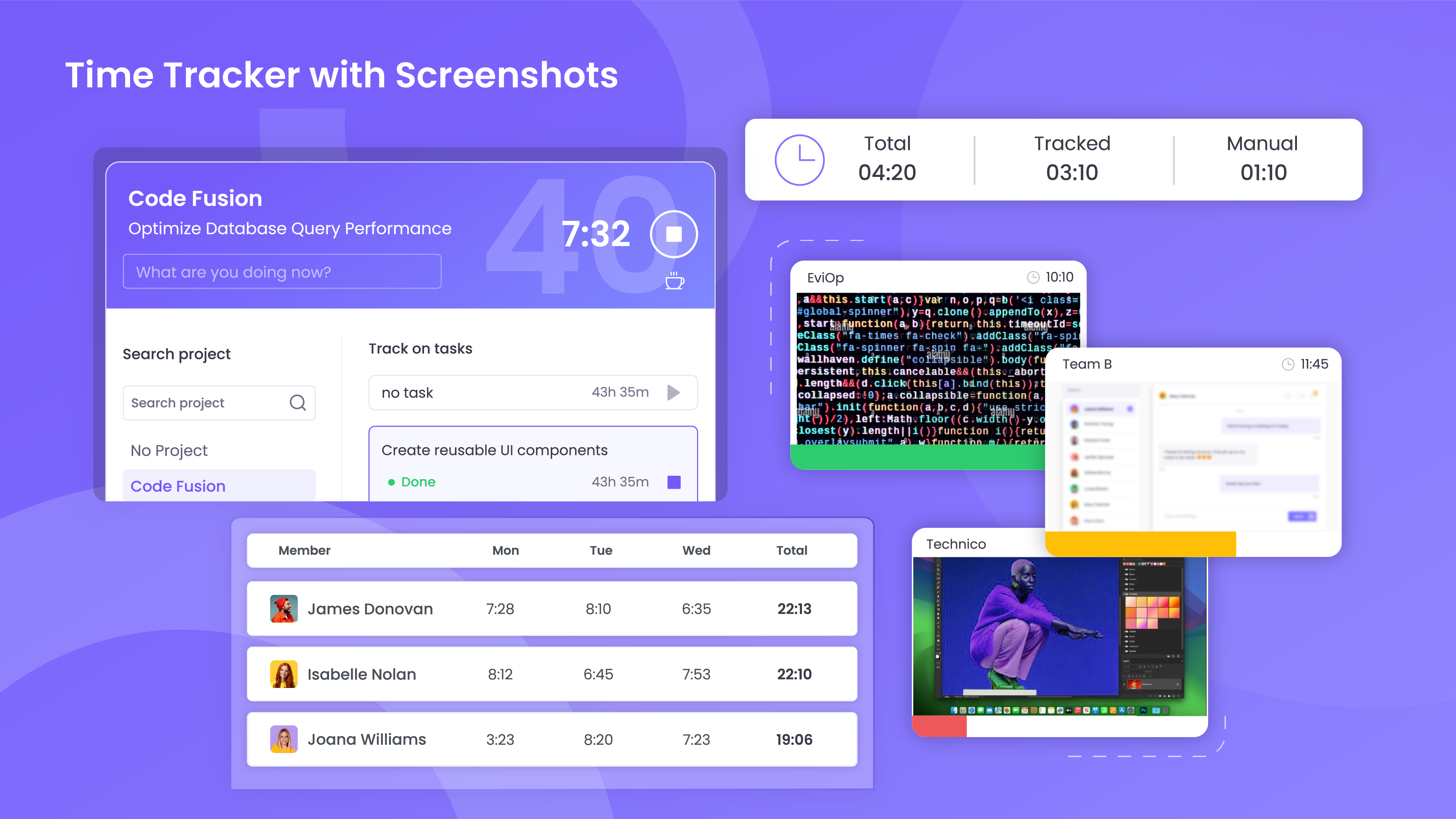 WebWork Time Tracker Screenshot