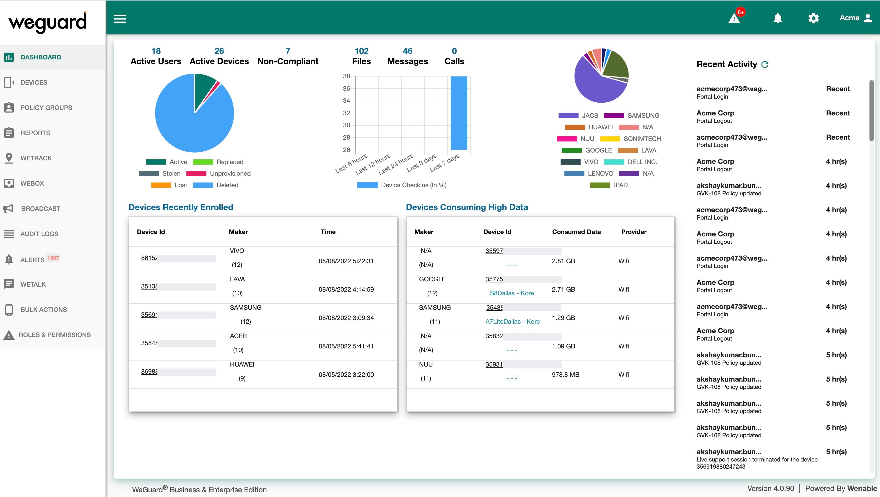 WeGuard Screenshot