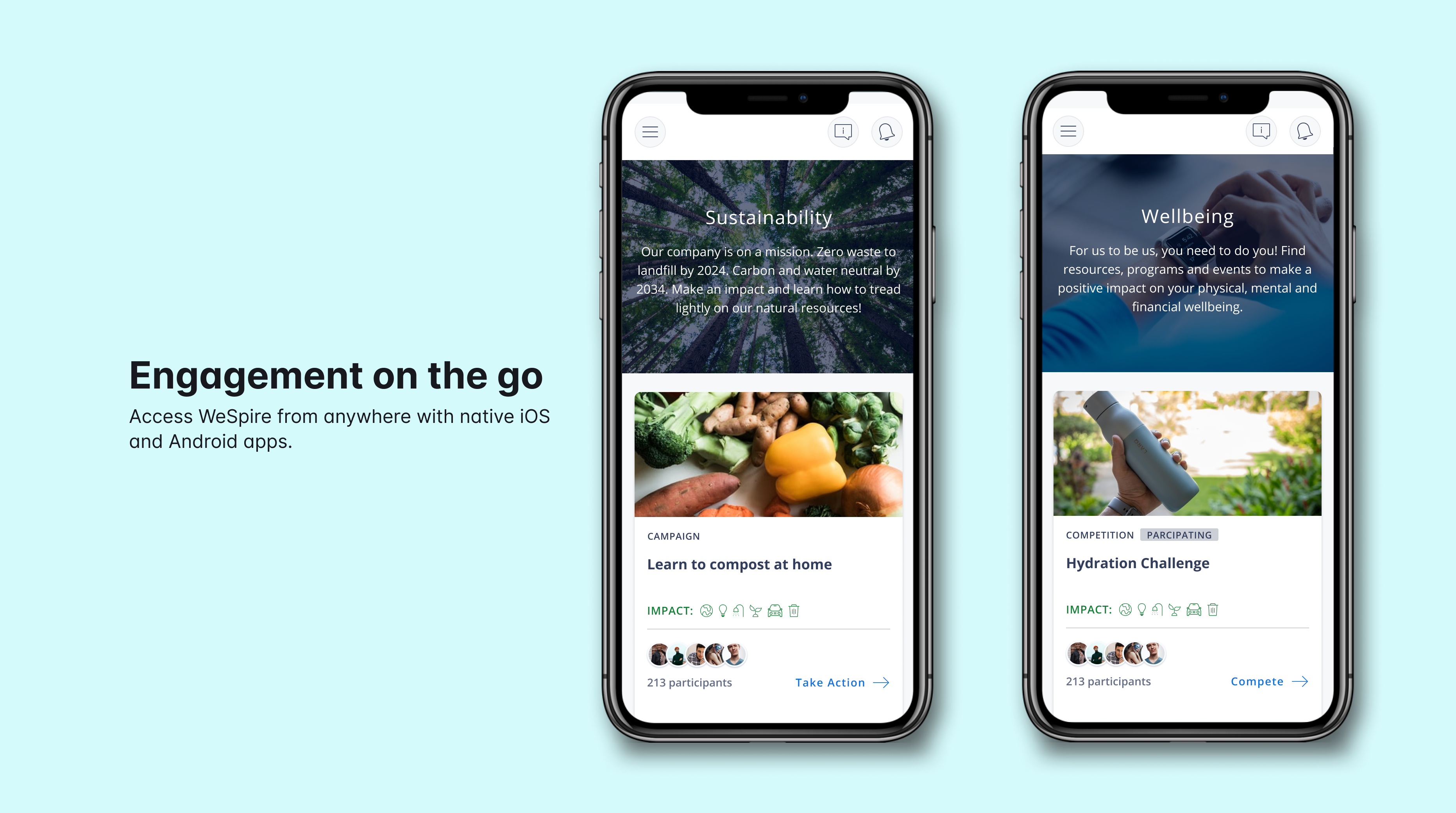 WeSpire Screenshot